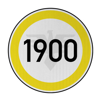 Speed ​​limit 1900 (Aachen) Streetsign