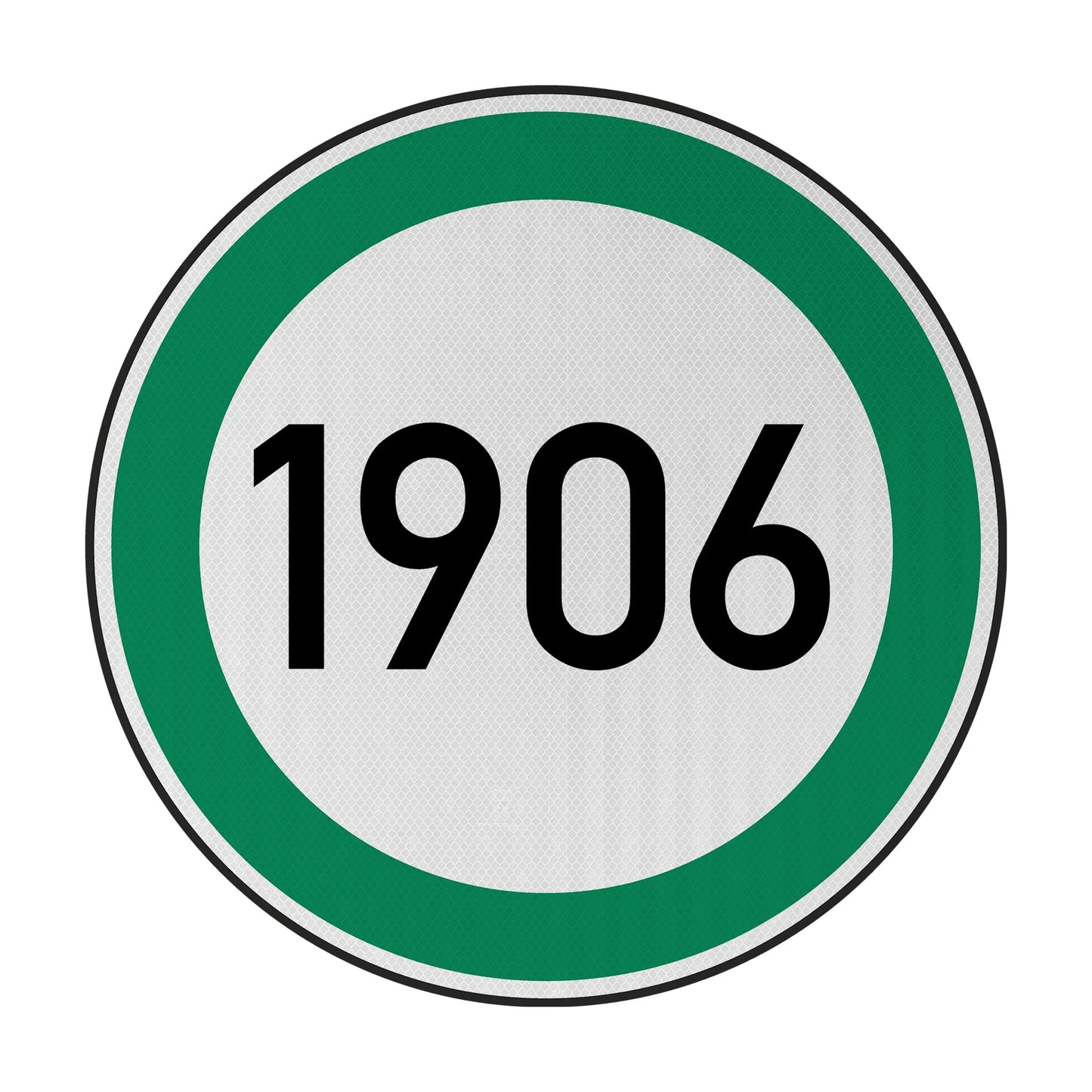 Speed ​​limit 1906 (Münster) Streetsign