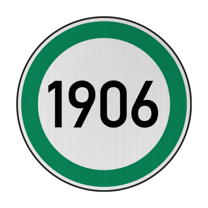 Speed ​​limit 1906 (Münster) Streetsign
