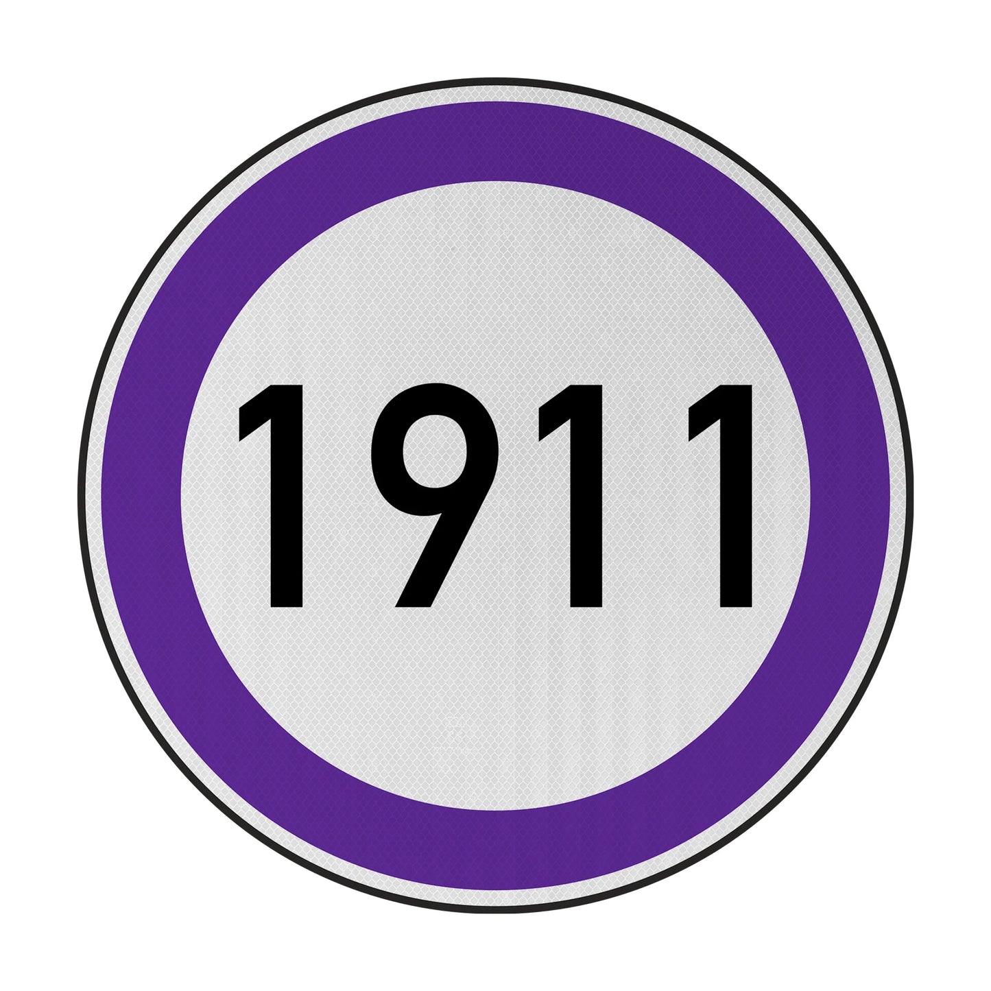 Speed ​​limit 1911 Streetsign