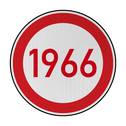 Tempolimit 1966 (Halle) Streetsign