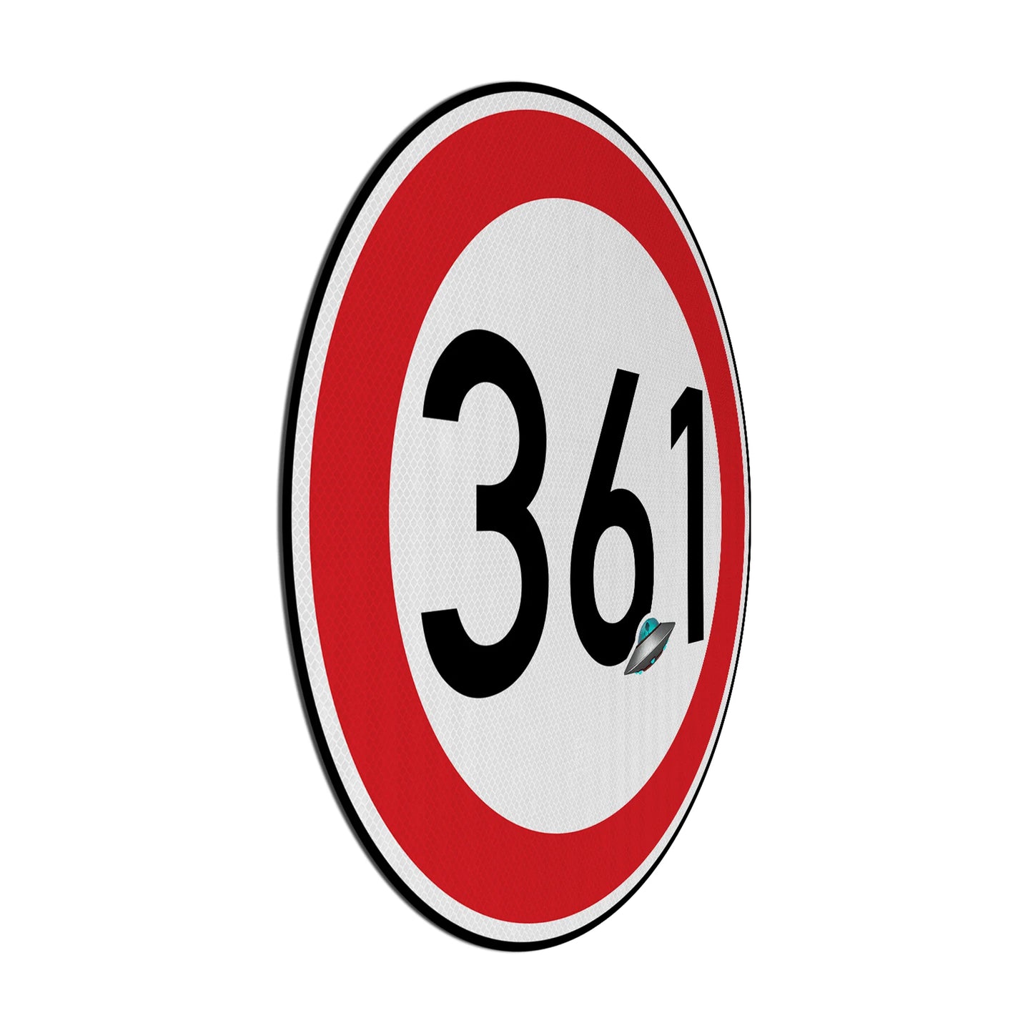 Tempolimit 361 (Ufo) Streetsign
