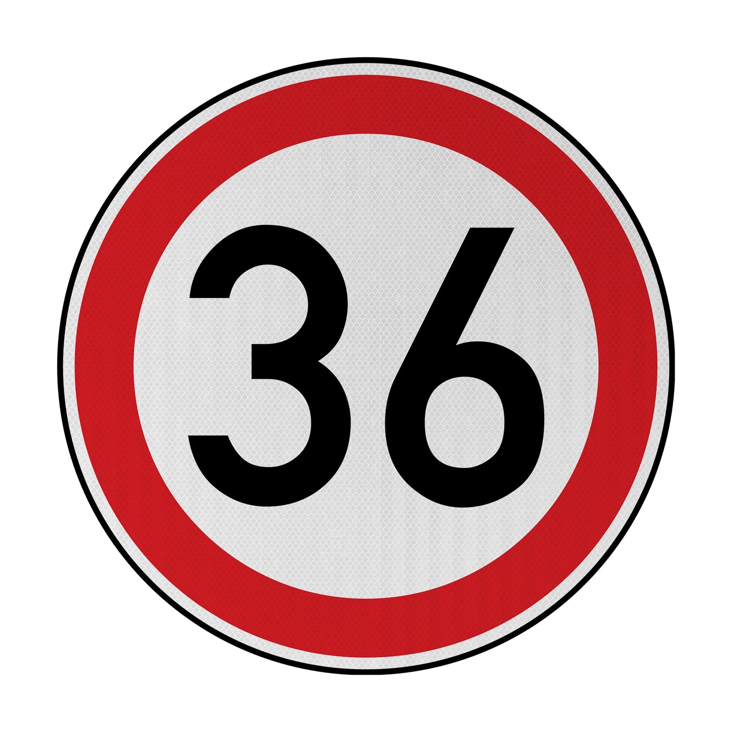 Tempolimit 36 Streetsign