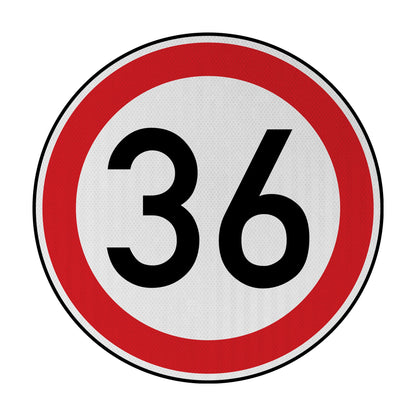 Tempolimit 36 Streetsign