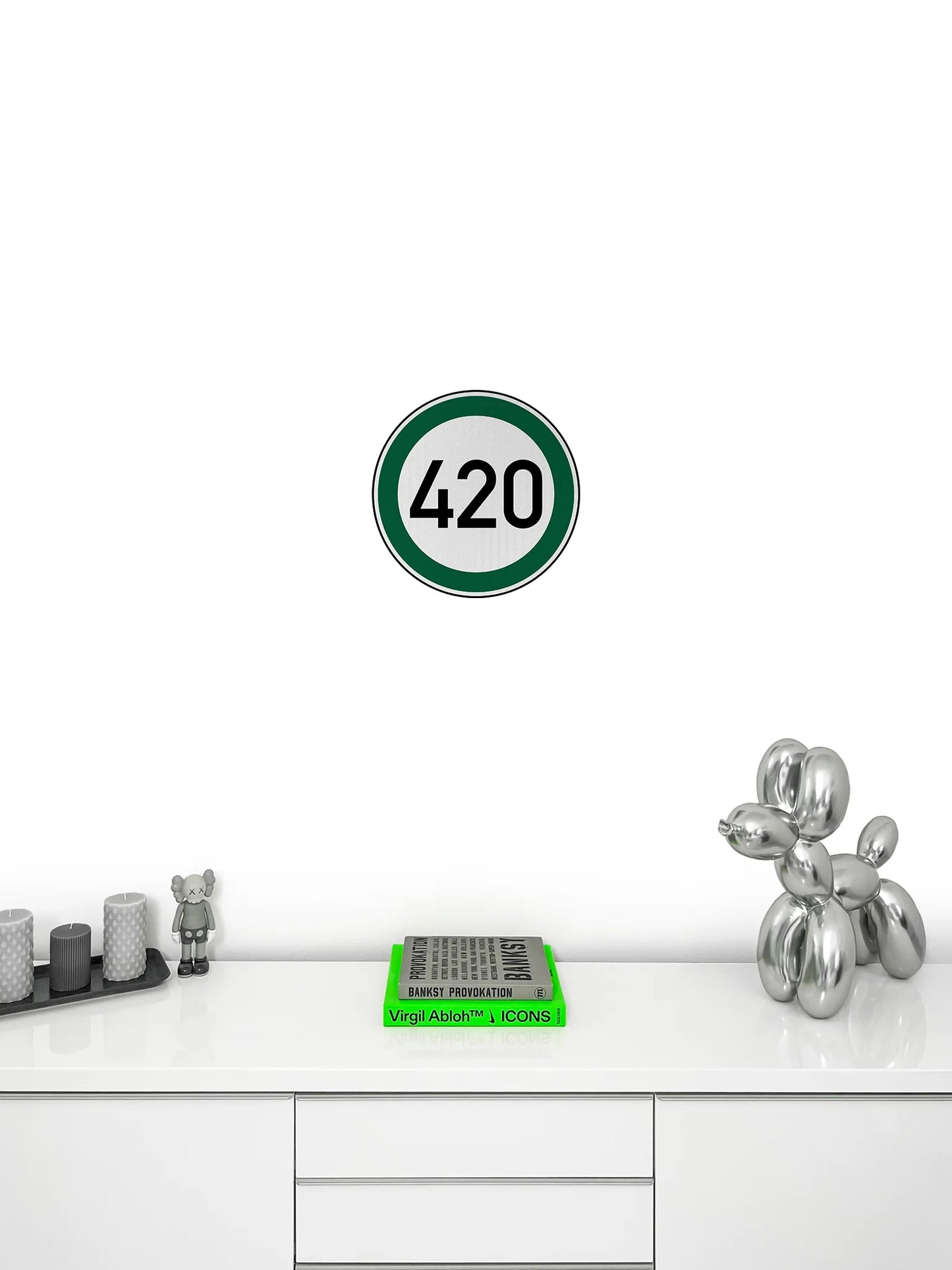 Speed ​​limit 420 Streetsign