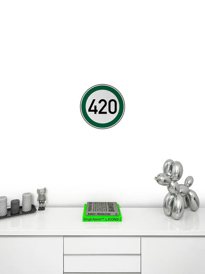 Speed ​​limit 420 Streetsign