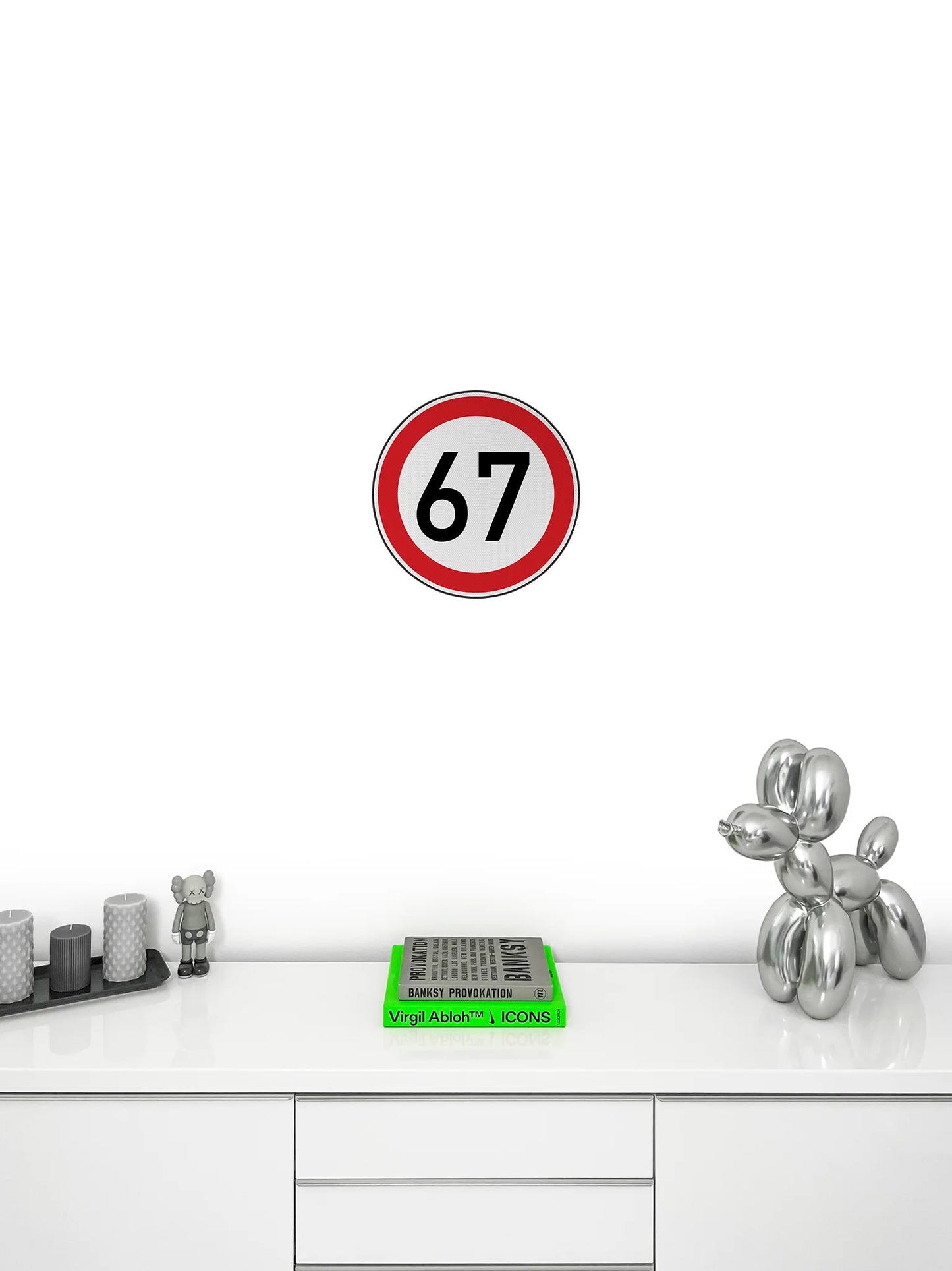 Speed ​​limit 67 Streetsign