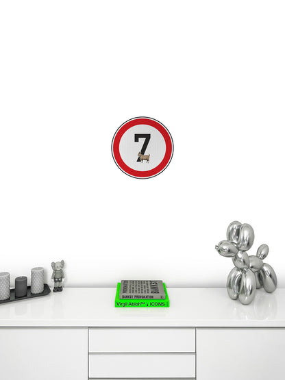 Tempolimit 7 (Goat) Streetsign