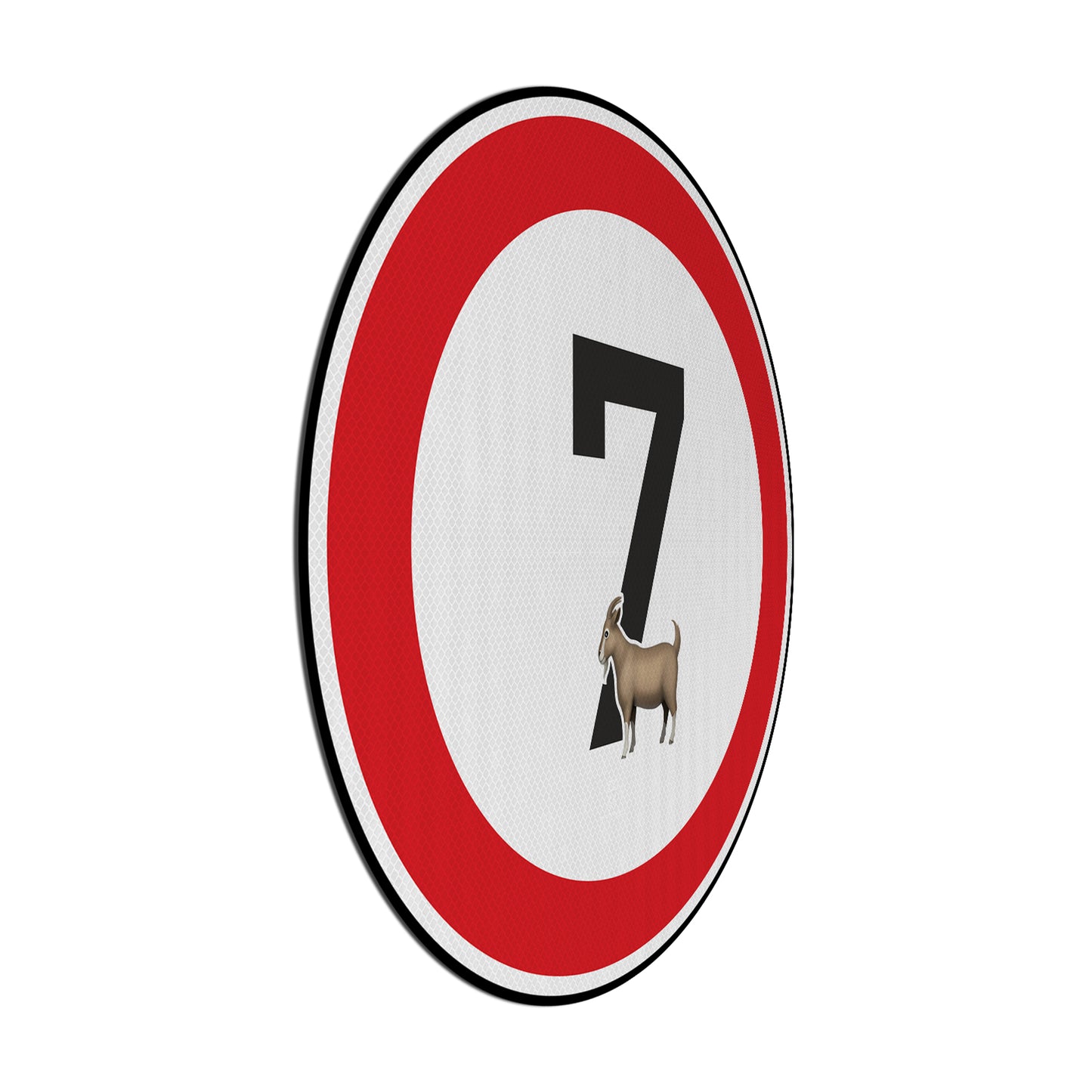 Tempolimit 7 (Goat) Streetsign