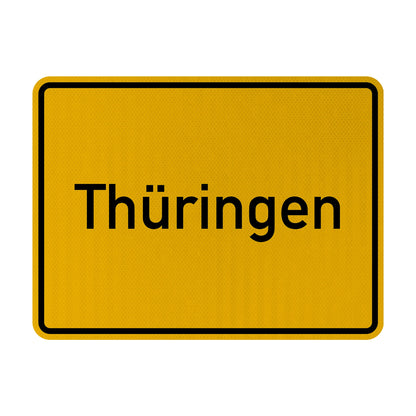 Thuringia Streetsign