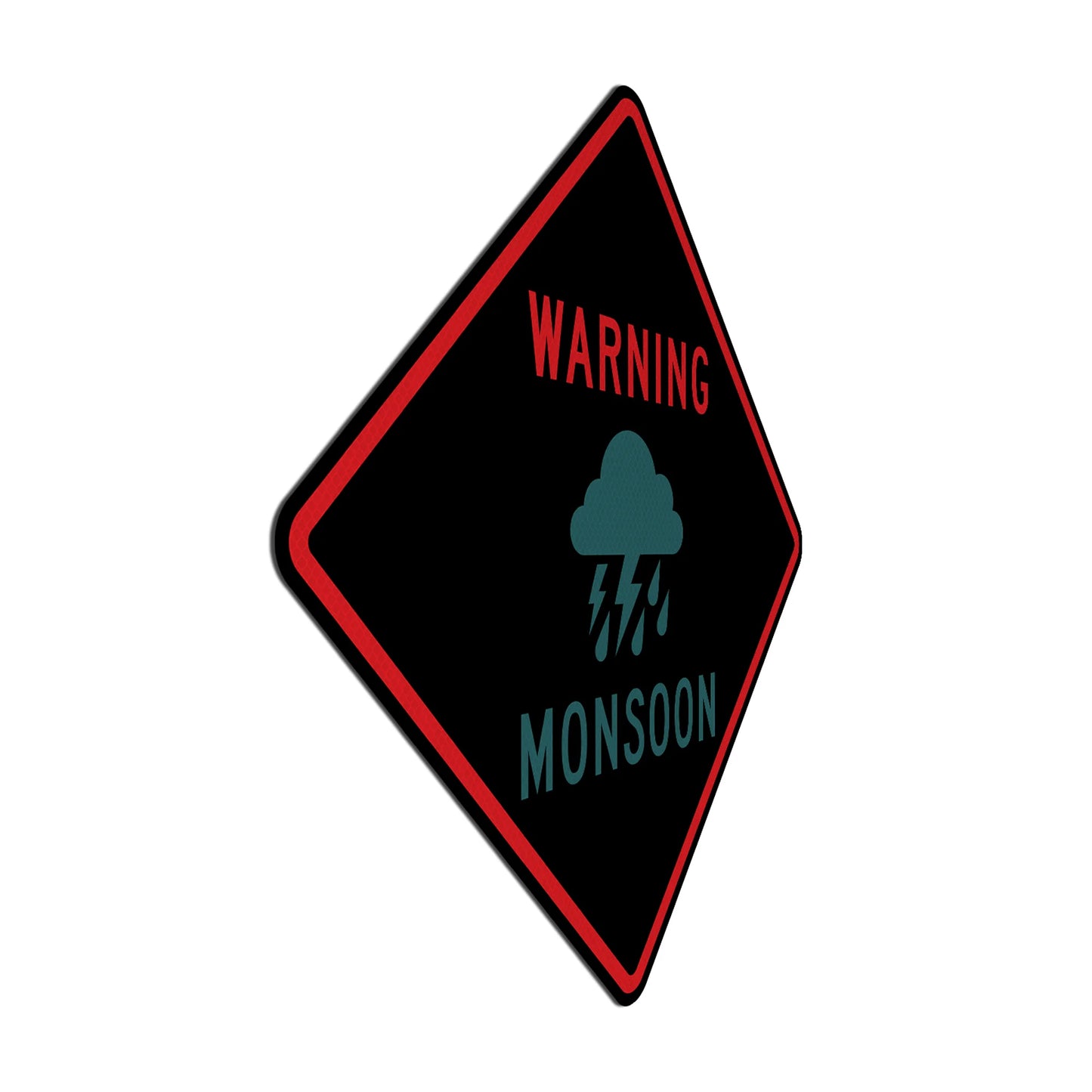 Warning: Monsoon Streetsign