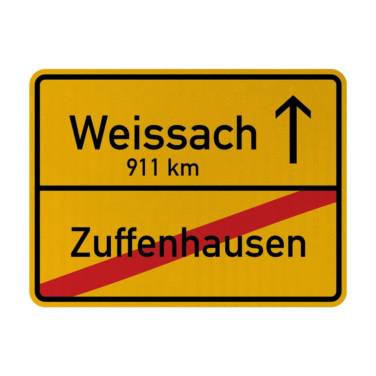 Weissach/Zuffenhausen Streetsign
