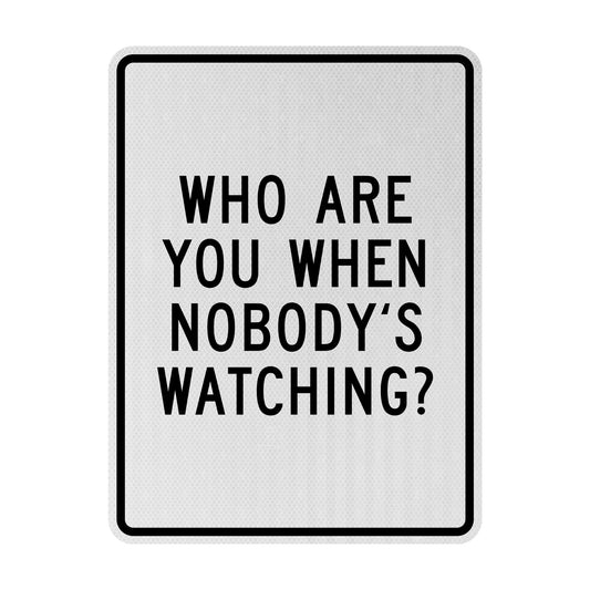 Who are you? Streetsign