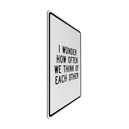 I wonder Streetsign